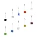 10pcs 10 Colors Cube Wire Base Photo Holder Stand Card Note Desk Memo Clip