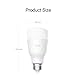 YEELIGHT Smart LED Bulb, Multi Color RGB, Wi-Fi, Dimmable, 60W Equivalent(10W), E26/E27 Smartphone Controlled, Works with Amazon Echo Alexa,Google Home,Compatible with Alexa, 1-Pack (E27)