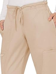 Cherokee Women's Mid Rise Moderate Flare Drawstring