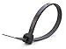 Secure 8 Inch UV Black 120 lb Heavy Duty Nylon Cable Tie - 100 Pack