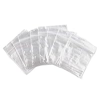 300 CT Resealable Mini Zipper Polly Bags 2 Mil Clear (1.5" x 1.5")