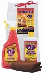 Wizards Products (WIZ71002) Gift Bag, 3 Piece, Contains Mist-N-Shine, Shine Master Polish and Sealant and Microfiber Cloth