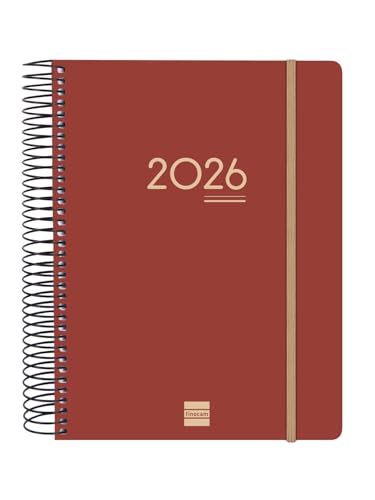 Finocam - Terminkalender Ikon 16 Monate 2025 2026 1 Tag pro Seite September 2025 - Dezember 2026 (16 Monate) Bordeaux International