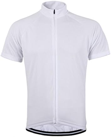 MammyGol Men's Cycling Jersey, Climbing Short Sleeve with 3 Rear Pockets, Breathable, Quick Dry Biking Shirt