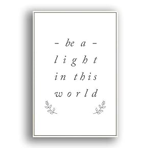 Framed Canvas Wall Art for Living Room, Bedroom Simple Words Canvas Prints for Modern Home Decoration Ready to Hang - 16"x24" inches