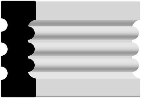 Nucasa PADM149-S Window Casing Molding Sample, Unfinished Poplar, .8125-Inch by 2.25-Inch by 6-Inch