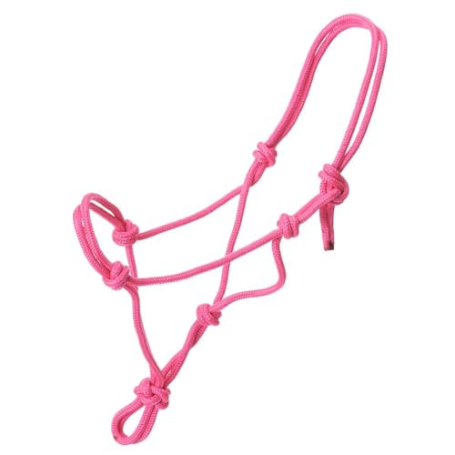 Tough 1 Miniature Poly Rope Tied Halter, Pink, Medium
