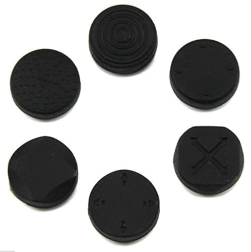 1 Set Analog Silicone Thumb Stick Grip Joystick Caps Cover for PSV 1000 2000 Black