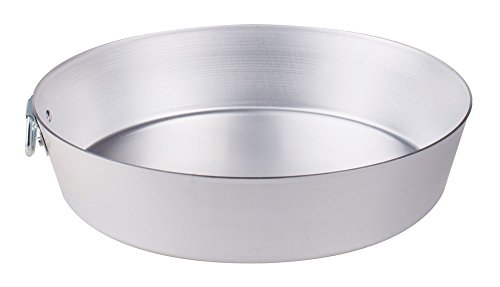 Pentole Agnelli Family Cooking Aluminium conische taartvorm met ring, metaal, zilver/zwart, 40 cm