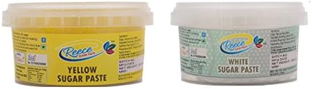 Reece Sugarpaste Fondant ,250 Grams - Color: Yellow& White