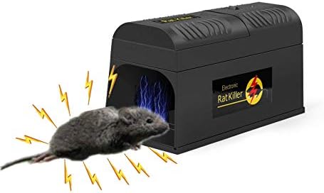 Greathouse High Voltage Electronic Shock, Safe Humane Rodent, Black
