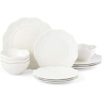 Lenox 885632 Chelse Muse Floral Matte White 12 Piece Set