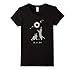 Womens Cat total solar eclipse funny t shirt Large Black