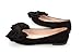 Anna&Zero® Women's Big Bow Shoes Suede Round Toe Flats Shoes Large Sizes
