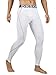 DRSKIN Men’s Compression Pants Tights Leggings Sports Baselayer Running Workout Active Athletic Gym Performance (3XL, DW05) White