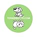 TennisButts - Fun Racket Decal That Starts Your Match Off with a Laugh! Perfect Tennis Gift (Kitties or Puppies)