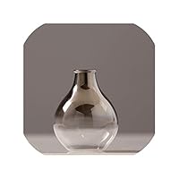 Lovely-Clouds Vases Glass Vase Creative Silver Gradient Dried Flower Flower Insert Desktop Jewelry Home Decoration Fun Gifts,D