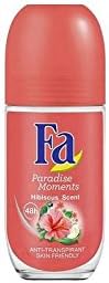 Fa Roll-on Deodorant 50 ml Paradise Moments Glass Bottle