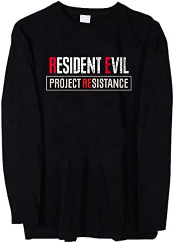 YUANXUAN Resident Evil Project Resistance Long Sleeves T-Shirt for Mens
