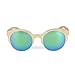 Ynport Mens/Womens Polarized Kat-Eye Bamboo Sunglasses,Wooden Coated Sunglasses, Vintage Eyewear, Floating in Water,for Men and Women