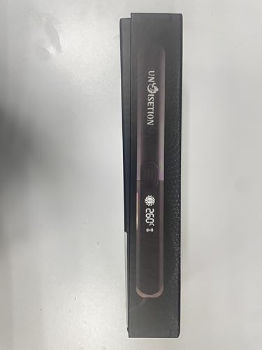 UNOISETION Flat Iron Hair Straighteners for Women with Negative Ion Hair Care, Advance 3D Floating Plates with Vibration, 15S Fast Heating, Up to 260°C, Hair Straighteners and Curlers in One