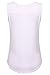 Qearal Summer Tank Tops for Women Cowl Neck Sleeveless Fitted Blouse Shirt (White, S)