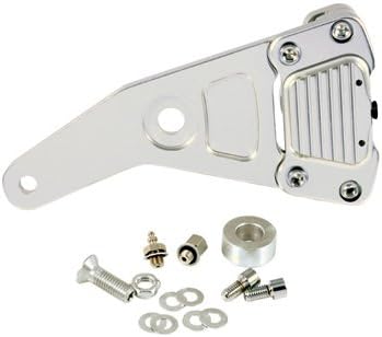 Clear Anodized Caliper Kit Fits Big Twin 4 speed 1973/1980 with 10" Rotor &amp; Banana Bracket-by-GMA by BDL