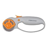 Fiskars Classic Comfort Loop Rotary Cutter (45mm), 1, steel and orange
