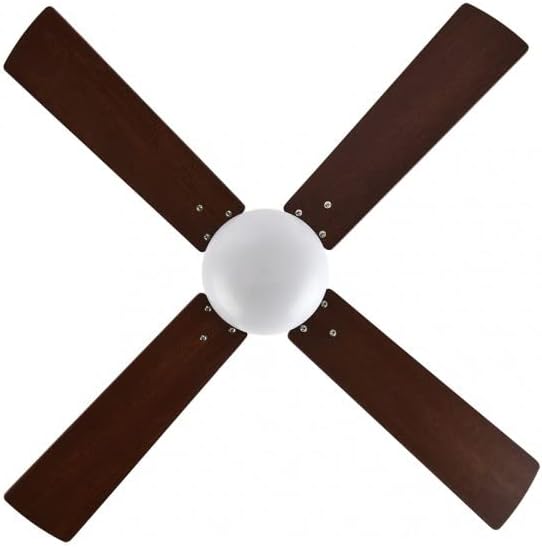 ABRILA Deckenventilator Ventilator DC Sofia 2xe27 Cuero 4 Aspas