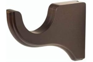 Kirsch Wood Trends Classics 3 1/2" Return Bracket for 2" pole, Coffee (MPN# 5503EG841)