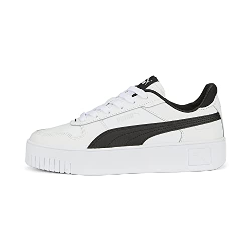 Damen Carina Street Sneaker, White Black Silver, 37.5 EU