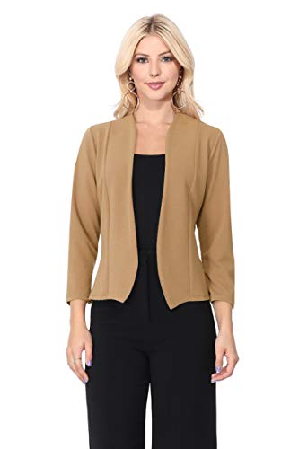 open front long blazer