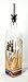 Ellora Farms, Atlas Chef Pourer, Cruet Glass Bottle, Suitable for Oils, Vinegar, Dressing, 17 Oz. capacity, Stainless Steel Pourer, Gift Bottle in Box