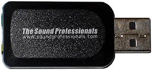 Sound Professionals Compact USB Microphone Mono USB High Sensitivity Omnidirectional Microphone with Headphone Amplifier For Live Monitoring - Windows and Mac Compatible - No Batteries