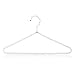 HANGERWORLD Pack of 6 Premium Metal Elegant Clothes Hangers Covered in Pearl Beads - 15.7 Inches