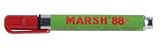 MARSH Alcohol Based FX Pigmented Type Valve Activated Marker, Red (Pack of 12)