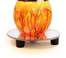 Orange Oil Warmer on Mirror Base
