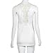 Orangesky Women Summer Vest Top Sleeveless Blouse Casual Tank Tops T-Shirt Lace (L, White)