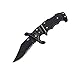 Fury Tiger Razor Edge Folding Pocket Knife, All Black, 3.5-Inch Closed