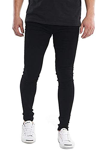 Mens Jeans Slim Fit Black Jeans for Men Skinny Stretch High Waist 28