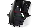 Protek ABS Plastic Injection Black Smoke Double Bubble Transparent Windscreen Windshield for 2015 2016 2017 2018 Yamaha YZF R1 R1S R1M