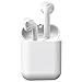 True Wireless Earbuds Mijiaer Bluetooth Headphones with Microphone AptX Stereo Bass Earphones with Charging Case for iPhone, Samsung, Sony, LG, IOS, Android (White)