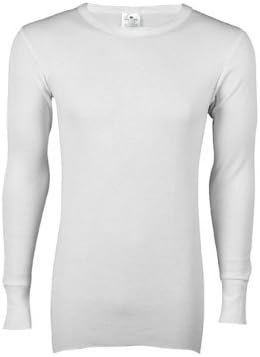 Indera Heavyweight 100% Cotton Knit Thermal Long Underwear Shirt Medium