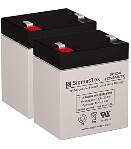 Mighty Max 12V 5Ah F2 SLA Battery 4-Pack For Mipro MA-707 PA Systems