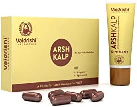 Arshkalp for Piles and Fissures (6 Capsules+ 6gms Ointment)