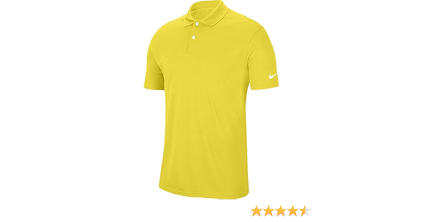 Dri-Fit Victory Solid Golf Polo Yellow 