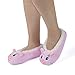 GLENMEARL Womens Warm Cozy and Lovely Animal Non-Skid Knit Indoor Home Floor Slippers Socks for Adults Girls … (6.5-8.5, Pink Pig)