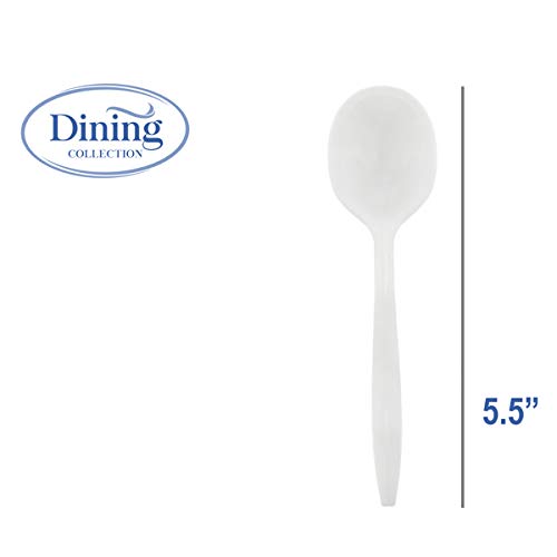 White Soup Spoons, 400 Count