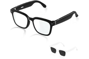 LAKEEN AI Smart Glasses with 800W HD Camera&1080P Video Recording | AI Assistant (ChatGPT), Translation, Voice & Music Control | Bluetooth 5.3/WiFi, Including Anti Blue Lights and Polarizing Lenses