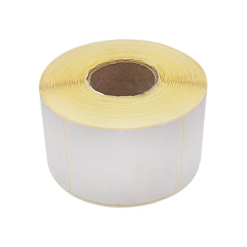 SKIR'CO (3500 pcs) Direct Thermal Labels 55 x 67.5 mm, Permanent Adhesive Rectangular Thermal Stickers, Thermal Printer Labels